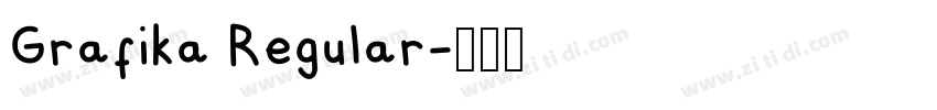 Grafika Regular字体转换